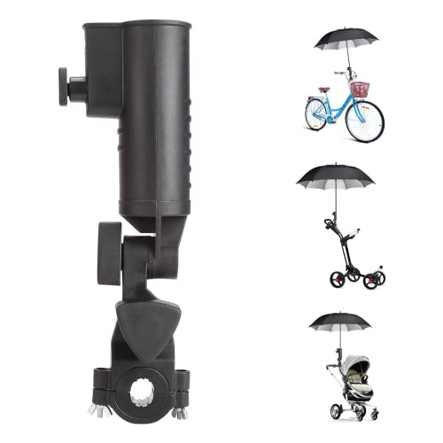 Nicoone Golf Trolley Schirmhalter Universal,Adjustable Umbrella Holder,Golf Cart Zubehör für Fahrrad/Rollstuhl/Kinderwagen/Angeln Stuhl/Golf Trolley von Nicoone