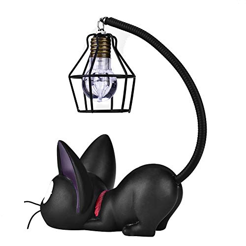 Nicoone Nachtlicht, niedliche schwarze Katze Nachtlicht, Harz Handwerk Tischlampe für Beleuchtung, Dekoration, etc. von Nicoone
