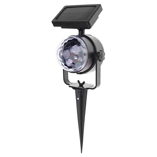 Nicoone Solar Lichter Outdoor Solar Rotierenden LED Projektion Licht Wasserdicht Garten Lampe mit Bunten Licht von Nicoone