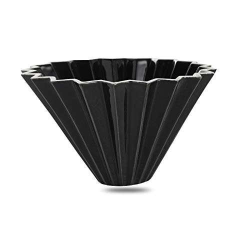 Origami Kegel Keramik Kaffee Filter Kegel Kaffee Filter Tasse Hohe Wärmeleitfähigkeit Eco- Freundliche Sicher Waschbar Und Wiederverwendbare (Weiß) (schwarz) von Nicoone