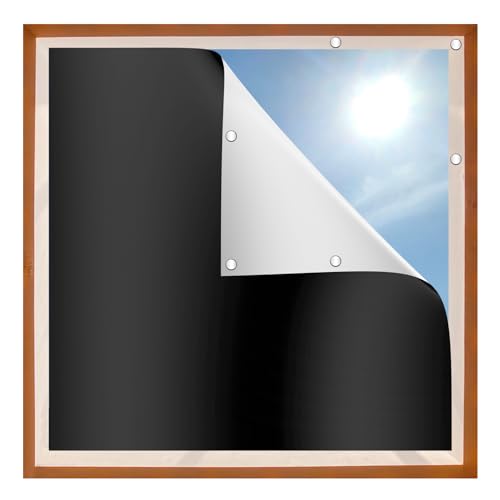 Nicrulp Verdunklungsfolie für Fenster, Verdunklungsstoff, Verdunkelungsfolie, Verdunkelung Magnetisch, Verdunklungsrollo Magnetisch, Tragbare Verdunkelungsvorhänge für Zimmer, Dachboden(100X145CM) von Nicrulp