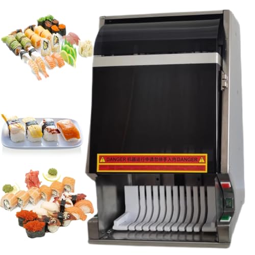 Automatische Sushi-Rollen-Schneidemaschine, elektrischer 55-W-Sushi-Maker mit abnehmbarer Edelstahlklinge, leicht zu reinigen, schnelles Schneiden, für Restaurants,8slices Automatische Sushi-Rollen-Schneidemaschine, elektrischer 55-W-Sushi-Maker mit abnehmbarer Edelstahlklinge, leicht zu reinigen, schnelles Schneiden, für Restaurants,8slices von Nicvrea