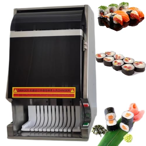 Automatischer Sushi-Maker, kommerzieller Sushi-Schneideautomat mit abnehmbarer Edelstahlklinge, schneidet Sushi-Rollen, schneller Sushi-Rollenschneider,10slices Automatischer Sushi-Maker, kommerzieller Sushi-Schneideautomat mit abnehmbarer Edelstahlklinge, schneidet Sushi-Rollen, schneller Sushi-Rollenschneider,10slices von Nicvrea