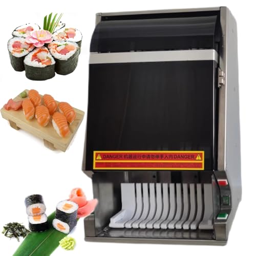 Automatischer Sushi-Schneideautomat, 55 W, multifunktionaler elektrischer Tisch-Sushi-Maker mit abnehmbarer Edelstahlklinge, Onigiri-Schneider, Algen-Reis-Schneidemaschine,8slices Automatischer Sushi-Schneideautomat, 55 W, multifunktionaler elektrischer Tisch-Sushi-Maker mit abnehmbarer Edelstahlklinge, Onigiri-Schneider, Algen-Reis-Schneidemaschine,8slices von Nicvrea
