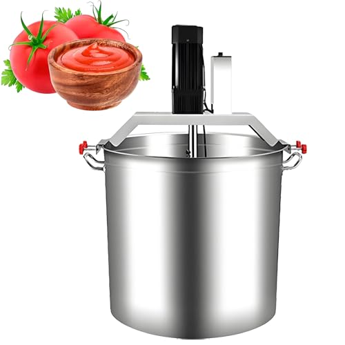Elektrischer Marmeladenmixer | Automatischer Rührer aus Edelstahl (40–80 l) mit 4-Blatt-Schaber für Suppen, Chili, Soßen, Getränke, Marmelade und Porridge,80L von Nicvrea