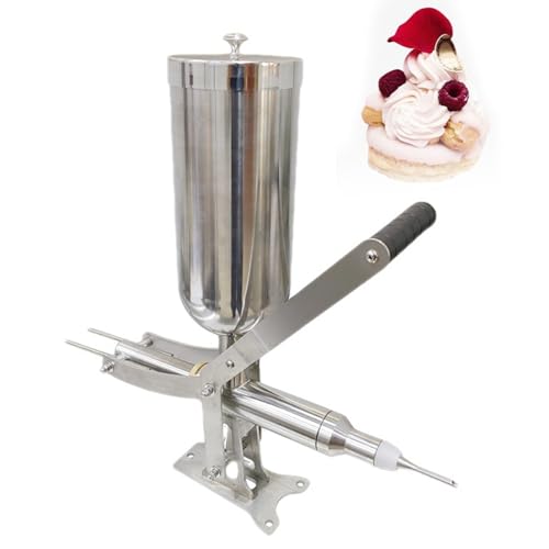 Manuelle Donut-Füllmaschine, 5,3 l, kommerzielle Churro-Füllmaschine, handbetriebene Donut-Creme-Füllmaschine aus Edelstahl, Gelee-Donut-Füllmaschine für Bäckereien, Restaurants,4pipes Manuelle Donut-Füllmaschine, 5,3 l, kommerzielle Churro-Füllmaschine, handbetriebene Donut-Creme-Füllmaschine aus Edelstahl, Gelee-Donut-Füllmaschine für Bäckereien, Restaurants,4pipes von Nicvrea