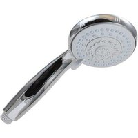 Handbrause OMEGA Ø100mm, 5 Strahlarten, Duschkopf verchromt von Nie Wieder Bohren