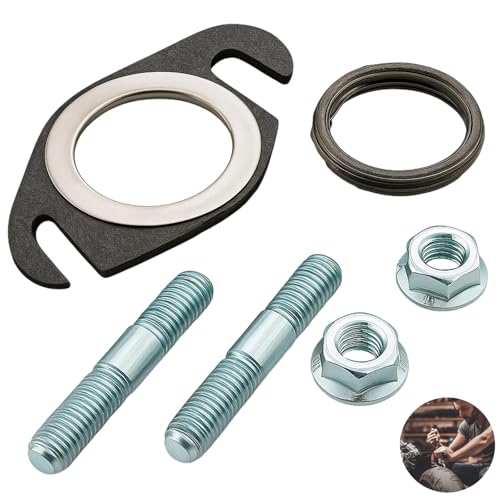 50ccm Motor Auspuffdichtung, 6er Set für 50cc Roller, Hochtemperaturbeständige Dichtungen für Auspuffsystem, Reduziert Auspuffgeräusche, Verhindert Abgaslecks von NieYat