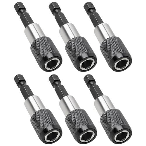Bithalter, 6 Stück Magnetische Bithalter Für Akkuschrauber, 60 mm Länge, Ideal Für Bauarbeiten Und Enge Räume, Bit Halterung Magnetisch Mit Starker Haftkraft Bithalter, 6 Stück Magnetische Bithalter Für Akkuschrauber, 60 mm Länge, Ideal Für Bauarbeiten Und Enge Räume, Bit Halterung Magnetisch Mit Starker Haftkraft von NieYat