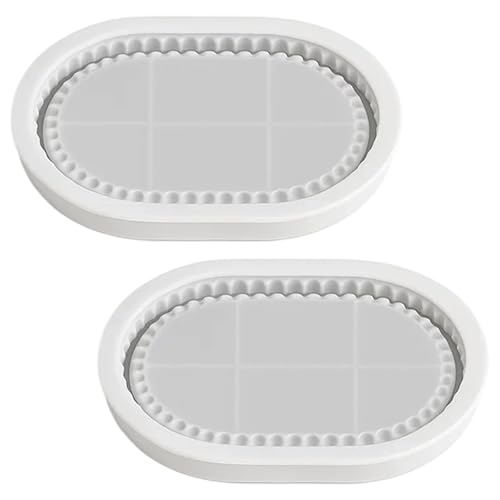 Silikonform Untersetzer, 2 Stücke Gießformen Für Beton Und Epoxidharz, DIY Gießformen für Beton, Ideal Für Resin Art Und Handwer,Handgefertigte Silikonform,Epoxidharz Formen Moulds von NieYat