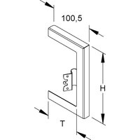 Niedax GK-Wandabschlussblende einzügig 211x80mm GWB 170T80 R Niedax GK-Wandabschlussblende einzügig 211x80mm GWB 170T80 R von Niedax