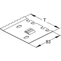 Niedax Trennstegbefestig.-platte B=99,Stahl S LZTP 100 Niedax Trennstegbefestig.-platte B=99,Stahl S LZTP 100 von Niedax