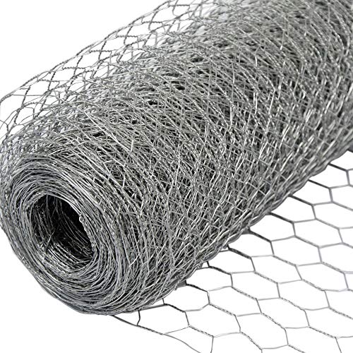 Niederberg Metall 25m x 50cm Maschendrahtzaun - 25x25 Drahtgitter Zaun - Hasendraht Gitter Verzinkt von Niederberg Metall