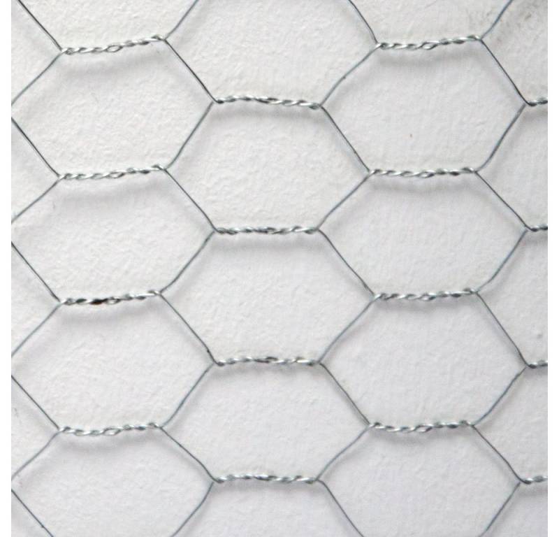Niederberg Metall Maschendrahtzaun 25 x 1 m Verzinkt - 6-Eck Maschendrahtgitter Garten - Kaninchendraht, 0,8 mm Maschendraht - 25 x 25 mm Drahtgitter - Sechseck Volierendraht von Niederberg Metall