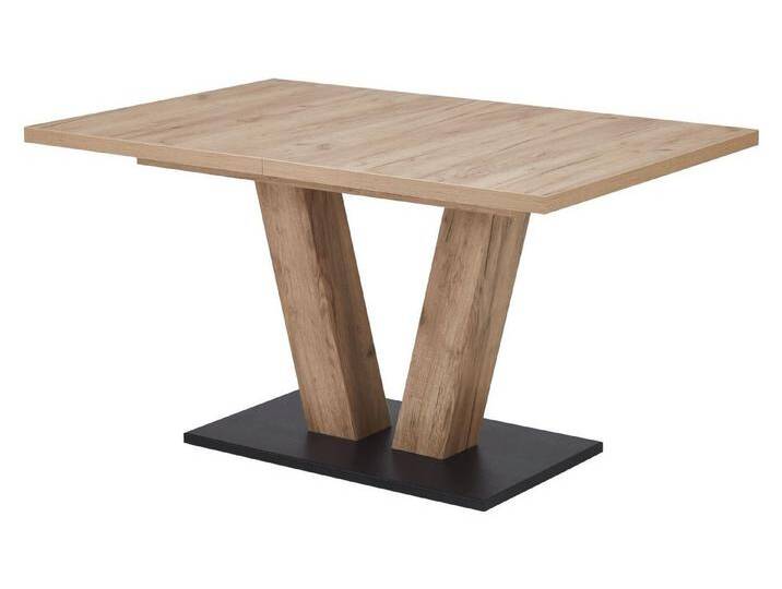 NIEHOFF SITZMÖBEL Esstisch OSCAR, ausziehbar, 140 - 220 x 90 cm, Struktureiche Terra Dekor, mit Synchronauszug, braun von Niehoff-Sitzmöbel