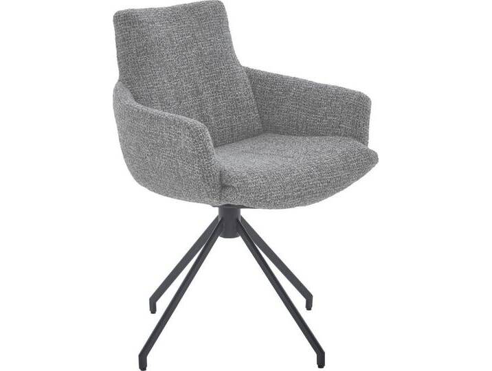 NIEHOFF SITZMÖBEL Esszimmerstuhl, 2er Set, Bezug in Bouclé-Optik, Sh 51, grau, 360° drehbar mit Rückholfunktion NIEHOFF SITZMÖBEL Esszimmerstuhl, 2er Set, Bezug in Bouclé-Optik, Sh 51, grau, 360° drehbar mit Rückholfunktion von Niehoff-Sitzmöbel