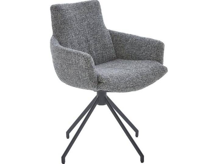 NIEHOFF SITZMÖBEL Esszimmerstuhl, 2er Set, Bezug in Bouclé-Optik, Sh 51, schwarz, ohne Drehfunktion von Niehoff-Sitzmöbel