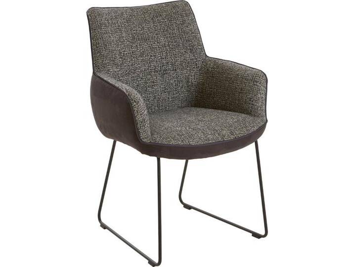 NIEHOFF SITZMÖBEL Esszimmerstuhl, 2er Set, Bezugskombination, Federkern, verschiedene Funktionen, Sh 50, schwarz, Bogenfuß-ohne Drehfunktion von Niehoff-Sitzmöbel