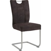 NIEHOFF SITZMÖBEL Freischwinger "Pia" (Set) 2 Stk.Gestell Edelstahl gebürstet von Niehoff Sitzmöbel