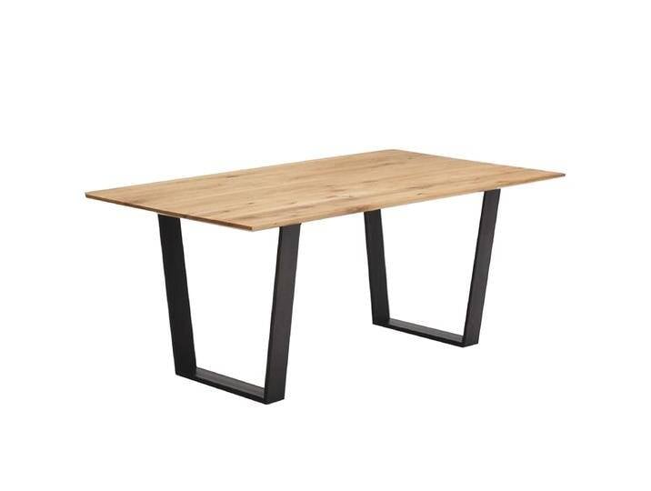 Niehoff Design Esstisch 6783 mit Trapezkufen in Eisen schwarz mit Tischplattenprofil Facette Tischplatte Charakter-Eiche Massivholz Tischlänge wählbar Niehoff Design Esstisch 6783 mit Trapezkufen in Eisen schwarz mit Tischplattenprofil Facette Tischplatte Charakter-Eiche Massivholz Tischlänge wählbar von Niehoff-Sitzmöbel