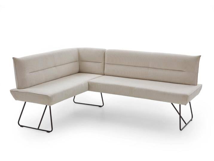 Niehoff Eckbank CONNY ca. B205 H91 cm in Stoff Cord Rebel cream von Niehoff-Sitzmöbel