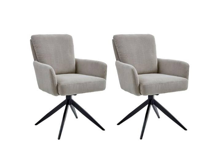 Niehoff Esszimmerstuhl mit Armlehne Lomo im 2er Set mit 180° drehbar mit Rückholfunktion und Stativgestell versandkostenfrei online kaufen von Niehoff-Sitzmöbel