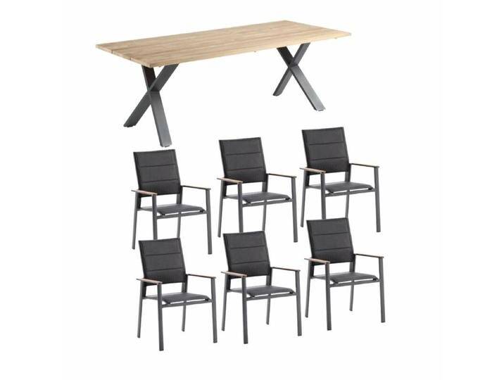 Niehoff Gartenmöbel-Set mit Stuhl Revent und Tisch Novara von Niehoff-Sitzmöbel