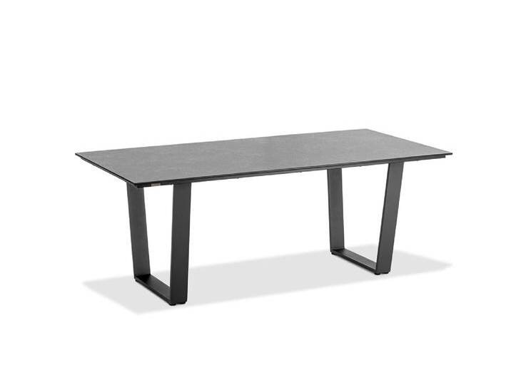 Esstisch, Aluminium, Silber, 95×76 cm, Trapezkufe, Niehoff-Sitzmöbel Esstisch, Aluminium, Silber, 95×76 cm, Trapezkufe, Niehoff-Sitzmöbel von Niehoff-Sitzmöbel