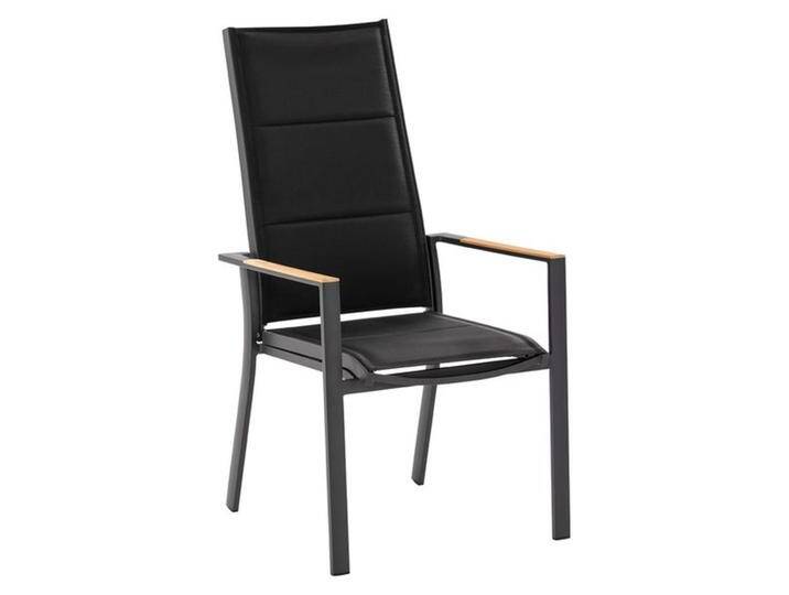 Niehoff Palos Plus Gartensessel Aluminium/Textilene Schwarz Dunkelgrau von Niehoff-Sitzmöbel