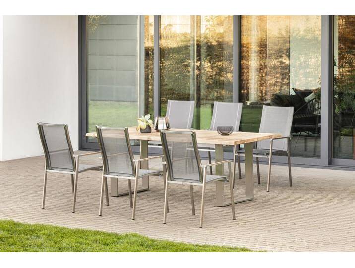 Niehoff Set Baumtisch Solid, Scalea - Das Set besteht aus: 1 x Baumtisch Solid mit Profilkufe i... von Niehoff-Sitzmöbel
