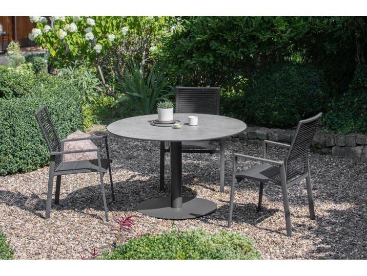Niehoff Set Klapptisch Bistro rund, Cervo - Das Set besteht aus: 1 x Klapptisch Bistro rund anthrazit... von Niehoff-Sitzmöbel