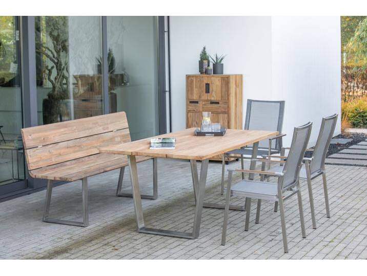 Niehoff Set Noah, Nova, Scalea Flex - Das Set besteht aus: 1 x Tisch Noah Trapezkufe Edelstahl,... von Niehoff-Sitzmöbel