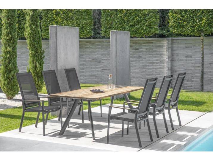 Niehoff Set Noah, Palos Flex - Das Set besteht aus: 1 x Tisch Noah Stativprofil anthrazi... von Niehoff-Sitzmöbel