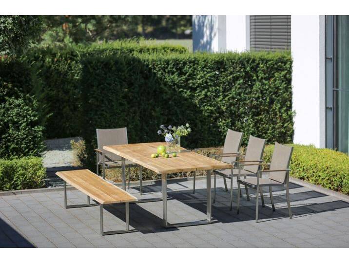 Niehoff Set Solid, Mercure - Das Set besteht aus: 1 x Baumtisch Solid, 1 x Baumbank So... von Niehoff-Sitzmöbel