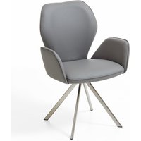 Niehoff Sitzmöbel Colorado Trend-Line Design-Armlehnenstuhl Edelstahl/Leder - 180° drehbar von Niehoff Sitzmöbel