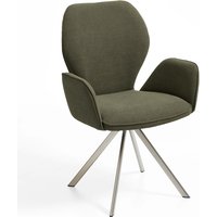 Niehoff Sitzmöbel Colorado Trend-Line Design-Armlehnenstuhl Edelstahlgestell - Webstoff von Niehoff Sitzmöbel