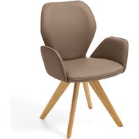 Niehoff Sitzmöbel Colorado Trend-Line Design-Armlehnenstuhl Eichen/Leder - 180° drehbar von Niehoff Sitzmöbel