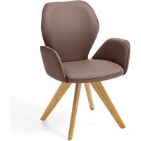 Niehoff Sitzmöbel Colorado Trend-Line Design-Armlehnenstuhl Eichen/Polyester Drehbar von Niehoff Sitzmöbel