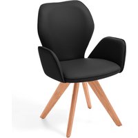Niehoff Sitzmöbel Colorado Trend-Line Design-Armlehnenstuhl Gestell Kernbuche - Leder von Niehoff Sitzmöbel