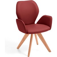 Niehoff Sitzmöbel Colorado Trend-Line Design-Armlehnenstuhl Gestell Kernbuche - Leder von Niehoff Sitzmöbel