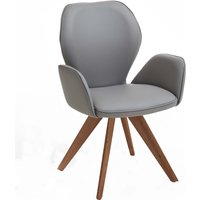 Niehoff Sitzmöbel Colorado Trend-Line Design-Armlehnenstuhl Gestell Wild-Nussbaum - Leder von Niehoff Sitzmöbel