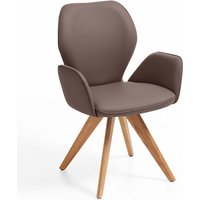 Niehoff Sitzmöbel Colorado Trend-Line Design-Armlehnenstuhl Gestell Wildeiche - Polyester von Niehoff Sitzmöbel
