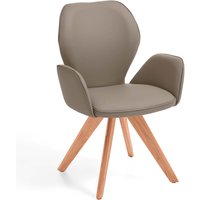 Niehoff Sitzmöbel Colorado Trend-Line Design-Armlehnenstuhl Kernbuche/Polyester Drehbar von Niehoff Sitzmöbel