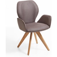 Niehoff Sitzmöbel Colorado Trend-Line Design-Armlehnenstuhl Wildeiche/Polyester Drehbar von Niehoff Sitzmöbel