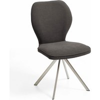 Niehoff Sitzmöbel Colorado Trend-Line Design-Stuhl Edelstahl/Webstoff - 180° drehbar von Niehoff Sitzmöbel