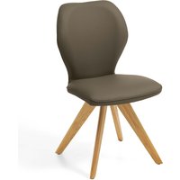 Niehoff Sitzmöbel Colorado Trend-Line Design-Stuhl Eichengestell - Leder - 180° drehbar von Niehoff Sitzmöbel
