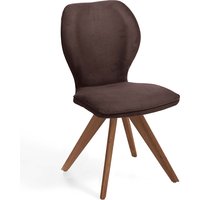 Niehoff Sitzmöbel Colorado Trend-Line Design-Stuhl Gestell Wild-Nussbaum - Polyester von Niehoff Sitzmöbel