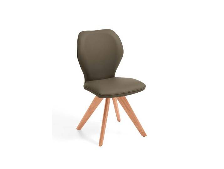 Design-Stuhl, Leder & Kernbuche, Grün, 92×49,5×60 cm, Modern, Niehoff-Sitzmöbel Design-Stuhl, Leder & Kernbuche, Grün, 92×49,5×60 cm, Modern, Niehoff-Sitzmöbel von Niehoff-Sitzmöbel