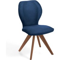 Niehoff Sitzmöbel Colorado Trend-Line Design-Stuhl Wild-Nussbaum/Polyester - 180° drehbar von Niehoff Sitzmöbel