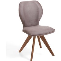 Niehoff Sitzmöbel Colorado Trend-Line Design-Stuhl Wild-Nussbaum/Polyester - 180° drehbar von Niehoff Sitzmöbel